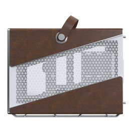 Montech Heritage TG Caja de PC Midi Tower Blanca con Imitación Piel y Ventana Lateral