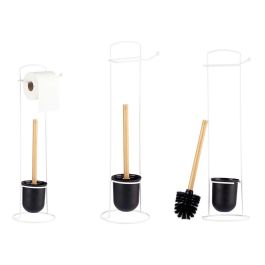 Portarrollo Metal Escobilla Bambú Blanco Berilo 17x57x16.5 cm (6 Unidades) Precio: 36.79000039. SKU: B1CPG9ZJ36