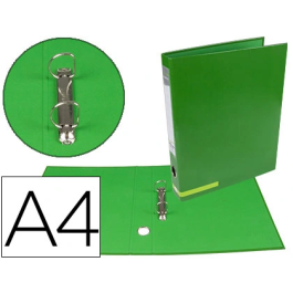 Liderpapel Carpeta de 2 anillas 25 mm A4 Forrado Color System con Ollao y Tarjetero Verde Precio: 3.69000027. SKU: B1AYBG4AZH