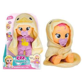 Imc Toys Bebé Llorón Hora del Baño Muñeco Dana o Zoe 30 cm - Balbucea y llora al mojarse, con 2 accesorios y pilas incluidas - Modelos Surtidos