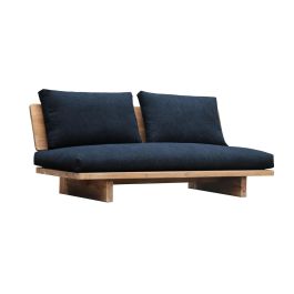 DKD Home Decor Sofá Balinés de Madera Reciclada y Pino, Algodón y Poliéster Negro/Natural 195x90x78 cm, Hecho a mano, Desmontable Precio: 975.49999987. SKU: B1DPJQZVSA