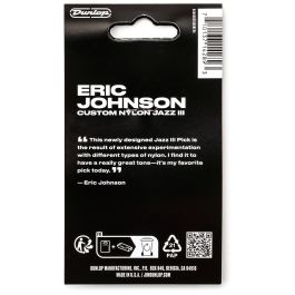 Dunlop Pack de 6 Púas Eric Johnson Custom Nylon Jazz III
