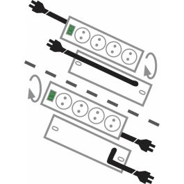 Regleta 10 Tomas Schuko Brennenstuhl Primera-Line 3600 W (2 m)