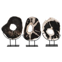 DKD Home Decor Figura Balines Indonesia 1c24 Negro Blanco 11 x 40 x 30 cm Fosil y Madera Precio: 93.58999947. SKU: B16B7XS99C
