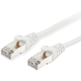 EQUIP 606002 Cable de Red Cat6A S/FTP 0.50m Doble RJ45 Blanco LSZH
