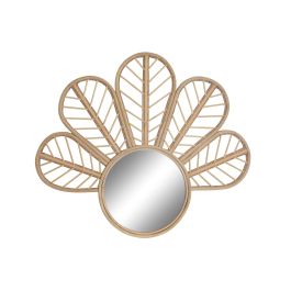 Espejo de pared DKD Home Decor Marrón Natural Flor Tropical 69 x 2 x 60 cm Precio: 90.59000049. SKU: S3043158