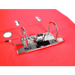 Liderpapel Archivador de Palanca A4 Documenta Forrado PVC Rado con Compresor Metálico Lomo 52mm Rojo