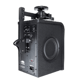 ISOACOUST V120 Soporte en L para Altavoces de Audio Profesional - Montaje en Techo/Pared, Inclinable hasta 45°, Altura Ajustable