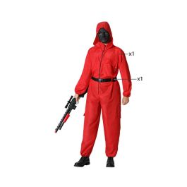 Disfraz Ladron Rojo Adulto Mono Con Capcuha XL