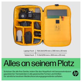 HP Mochila 6M5S3AA Creator para Portátiles hasta 16.1" Azul Marino y Amarillo