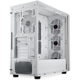 Cooler Master MasterBox 600 White - Torre PC Blanco ATX con Ventana Lateral, Iluminación RGB, MB600-WGNN-S00