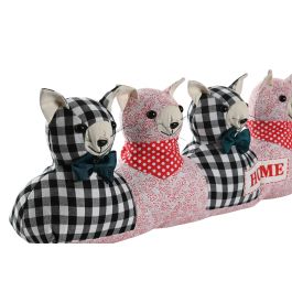 DKD Home Decor Burlete Shabby Multicolor 10 x 20 x 79 cm (2 Unidades) Poliester Arena