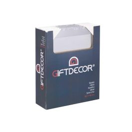 Giftdecor Espejo 39x49 cm Marco Plata Madera MDF Vidrio Decorativo para Hogar (Set de 6)