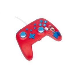 Power A Mando con Cable NSGP0001-01 para Nintendo Switch, Mario Woo-hoo! con Botones Programables y Conector para Auriculares, 3m, Compatible con Switch y OLED