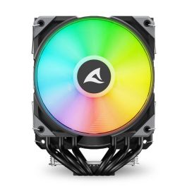 SHARKOON A60 RGB Refrigerador de aire para CPU 12 cm Negro con ventiladores RGB y 6 tubos de calor