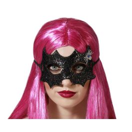 Antifaz Negro Brillante Araña Plateada Halloween Precio: 0.90000042. SKU: B13HAEMRNY