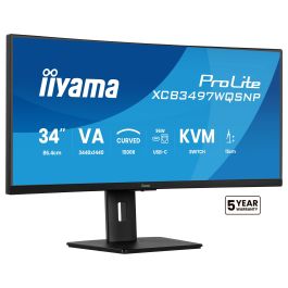 iiyama ProLite XCB3497WQSNP-B1 86,4cm/34" 3440x1440 UWQHD VA 0,4ms 120Hz HDMI DP USB-C Speaker Negro Precio: 378.49999957. SKU: B1F6NPM8LJ