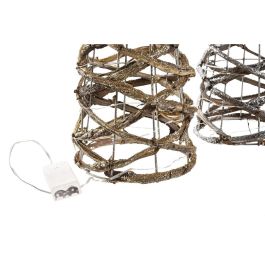 Cono Navidad Alpina DKD Home Decor Dorado Plateado 19 x 62 x 19 cm (2 Unidades) Cono Navidad Alpina DKD Home Decor Dorado Plateado 19 x 62 x 19 cm (2 Unidades)