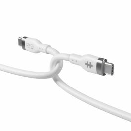 HYPER HJ4002WHGL Cable USB 2.0 - 2 m USB C a USB C - Blanco