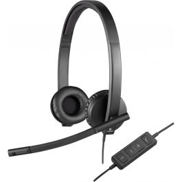Logitech Auricular Binaural Estéreo con Micrófono USB H570E - Comodidad y Claridad en Llamadas
