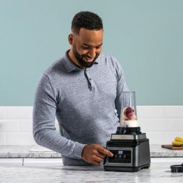 Ninja BN750EU Licuadora 2 en 1 con Cuenco 2.1 L, Vaso 700ml, 1200 W y Programas Auto-iQ - Negro