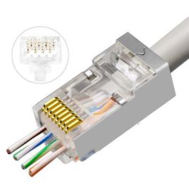 Lanview Conector RJ45 STP Cat6 para cable AWG23-24 trenzado/sólido, terminación frontal fácil y rendimiento optimizado Precio: 37.50000056. SKU: B15QXTYAD8