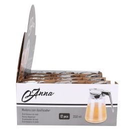 Mielera de vidrio con dosificador 350 ml - Anna (24 Unidades) Mielera de vidrio con dosificador 350 ml - Anna (24 Unidades)
