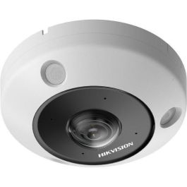 Hikvision Cámara IP Fisheye 6MP DeepinView 1.27mm IR15 DWDR IK10 IP67 con Audio y Alarma