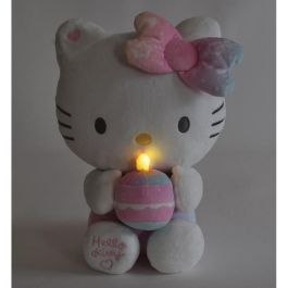 Jemini JEM3298060244046 Peluche Interactivo Hello Kitty de Cumpleaños, con Música, Vela y Risas Interactivas, 26 cm