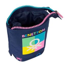 Estuche Cubilete Benetton Cool Azul marino 8 x 19 x 6 cm