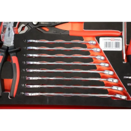 Ks Tools 714.0184 Juego de Herramientas con 2 Cajones para Carro - 184 Piezas