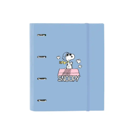 Safta Carpeta con Recambio Din A4 Cuadro 5 mm con Goma y Separadores Snoopy Precio: 19.3237. SKU: B199V6KTYM