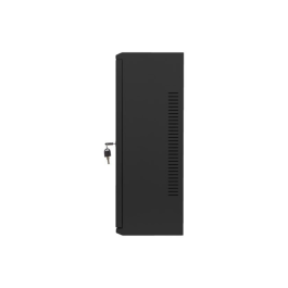 Lanberg WAF1-5203-06-00B Armario Rack 6U Bastidor de Pared con Capacidad de 60 kg, Protección IP20 y Bloqueo, Color Negro