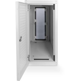 Digitus Armario Rack para Computadora con Puerta de Vidrio, Ruedas y Cerradura, de Acero, Gris RAL 7035