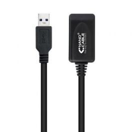Nanocable 10.01.0311 Cable Alargador USB 3.0 con Amplificador, USB A Macho - Hembra, 5m, Negro, 5Gbps Plug & Play Nanocable 10.01.0311 Cable Alargador USB 3.0 con Amplificador, USB A Macho - Hembra, 5m, Negro, 5Gbps Plug & Play