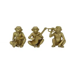 DKD Home Decor Figura Colonial Mono Musico Resina Dorado 10 x 14 x 15 cm (6 Unidades) Precio: 35.50000003. SKU: B1DKYQZFVB