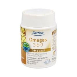 DIETISA Omegas 3-6-9 con Aceite de Salmón, Onagra y Lino, 60 Perlas - Ácidos Grasos Esenciales para Corazón Precio: 26.5899997. SKU: B1A7EJ5JPQ