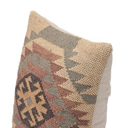 DKD Home Decor Cojín Boho Kilim 45 x 45 cm Poliéster Yute Lana (2 Unidades)