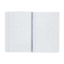 Liderpapel Cuaderno espiral Smart A4 tapa blanda 80 hojas 75gr cuadro 4mm con margen color azul oscuro