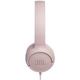 JBL JBLT500PIK Auriculares On-ear Tune 500 con Micrófono Jack 3.5mm Pure Bass Plegables Manos Libres Control 1 botón Siri/Google Now Rosa