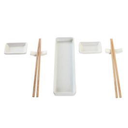 Sushi Oriental DKD Home Decor Blanco Natural 7 x 2 x 24 cm Set de 7 Precio: 9.5000004. SKU: S3041397