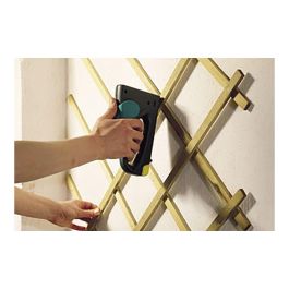 Wolfcraft Tacocraft p14+ Grapadora manual de plástico para grapas 6-14mm y clavos 16mm