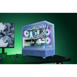Thermaltake View 270 TG ARGB Hydrangea Blue - Caja PC Midi Tower Azul con Ventana Lateral e Iluminación, ATX/EATX