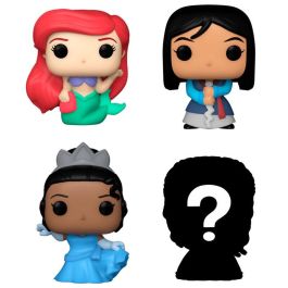 FUNKO Bitty POP! Disney Princesas Ariel - Blister 4 Figuras con 1 Bitty Pop! Misterioso Raro/Hiperraro