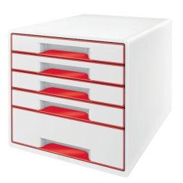 Modulo 5 Cajones Leitz Wow Cube (1 Grande + 4 Pequeños) Rojo Metalizado/Blanco Precio: 120.267345. SKU: B1GMBGQTV4