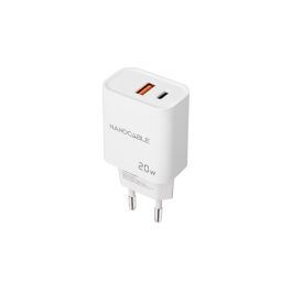 NANOCABLE CARGADOR USB-C/PD + USB-A/QC 20W BLANCO Precio: 4.49999968. SKU: B13NVGJ9Y8
