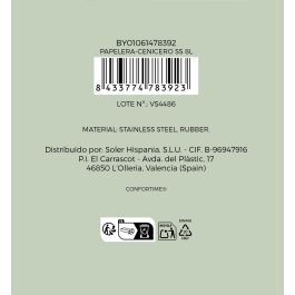 Papelera-Cenicero Ss 8L Inde Confortime (4 Unidades) Papelera-Cenicero Ss 8L Inde Confortime (4 Unidades)