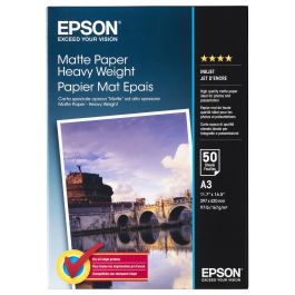 Epson Papel Mate de Alto Gramaje, A3, 50 Hojas de 167g. Matte Paper Heavy Weight Precio: 40.68999979. SKU: B1JJ3X73JS