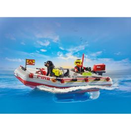 Playmobil Bote Bomberos Con Moto Acuática Action 71464