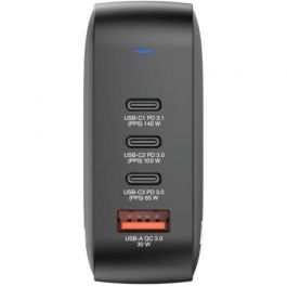 Cargador de Pared Universal GaN Verbatim Mini GaN Wall Charger/ 3xUSB Tipo-C/ 1xUSB/ 165W Cargador de Pared Universal GaN Verbatim Mini GaN Wall Charger/ 3xUSB Tipo-C/ 1xUSB/ 165W